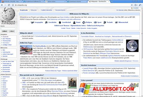 Στιγμιότυπο οθόνης SRWare Iron Windows XP