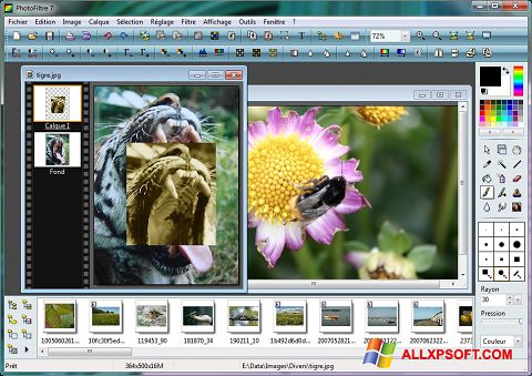 Στιγμιότυπο οθόνης PhotoFiltre Windows XP