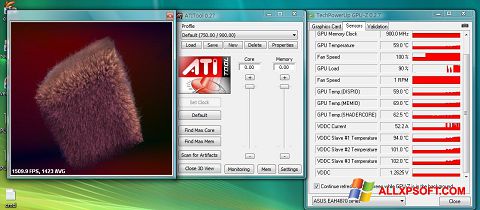 Στιγμιότυπο οθόνης ATITool Windows XP