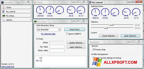 Στιγμιότυπο οθόνης ClockGen Windows XP
