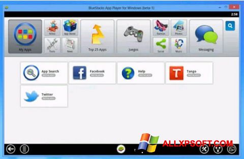 Στιγμιότυπο οθόνης Tango Windows XP