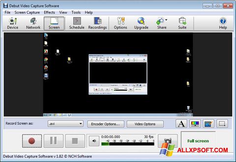 Στιγμιότυπο οθόνης Debut Video Capture Windows XP