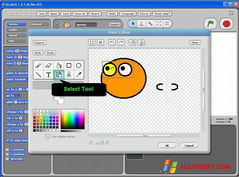 Στιγμιότυπο οθόνης Scratch Windows XP