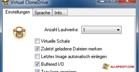 Στιγμιότυπο οθόνης Virtual CloneDrive Windows XP
