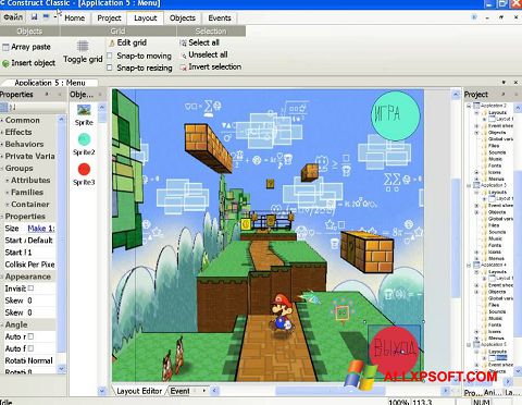 Στιγμιότυπο οθόνης Construct Classic Windows XP