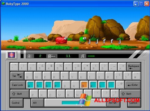 Στιγμιότυπο οθόνης BabyType Windows XP