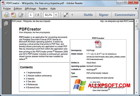 Στιγμιότυπο οθόνης PDFCreator Windows XP