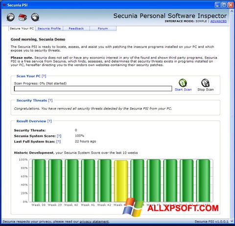 Στιγμιότυπο οθόνης Psi Windows XP