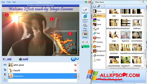 Στιγμιότυπο οθόνης Magic Camera Windows XP