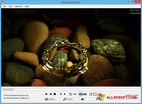 Στιγμιότυπο οθόνης Stereoscopic Player Windows XP
