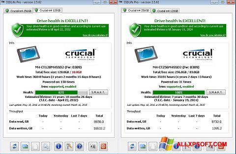 Στιγμιότυπο οθόνης SSDLife Windows XP