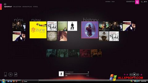 Στιγμιότυπο οθόνης Zune Windows XP