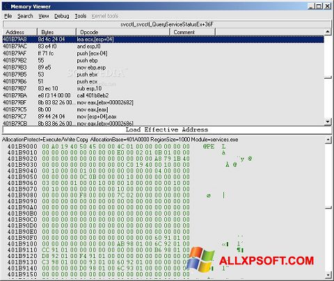 Στιγμιότυπο οθόνης Cheat Engine Windows XP