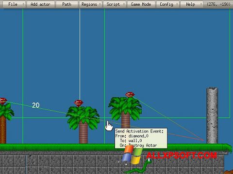 Στιγμιότυπο οθόνης Game Editor Windows XP