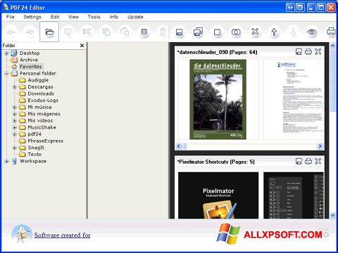 Στιγμιότυπο οθόνης PDF24 Creator Windows XP