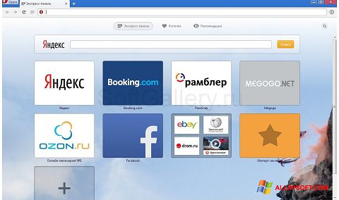 Στιγμιότυπο οθόνης Opera Next Windows XP