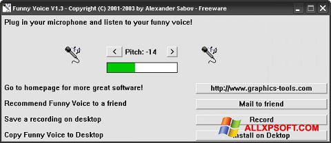 Στιγμιότυπο οθόνης Funny Voice Windows XP