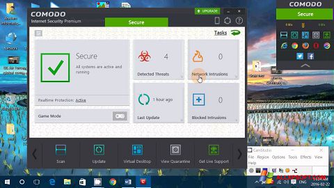 Στιγμιότυπο οθόνης Comodo Internet Security Premium Windows XP