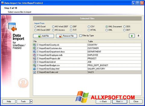 Στιγμιότυπο οθόνης Firebird Windows XP