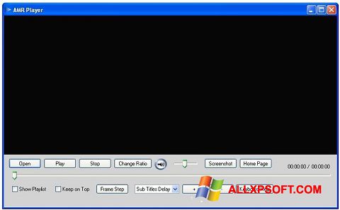Στιγμιότυπο οθόνης AMR Player Windows XP
