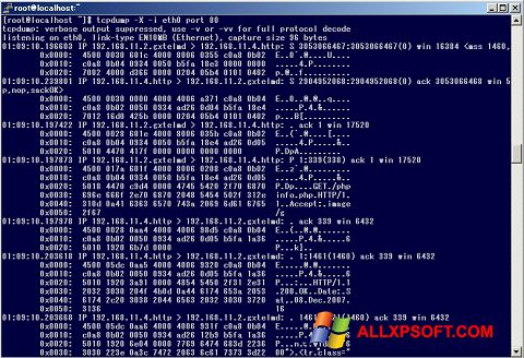 Στιγμιότυπο οθόνης TCPDUMP Windows XP