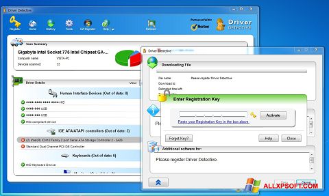 Στιγμιότυπο οθόνης Driver Detective Windows XP