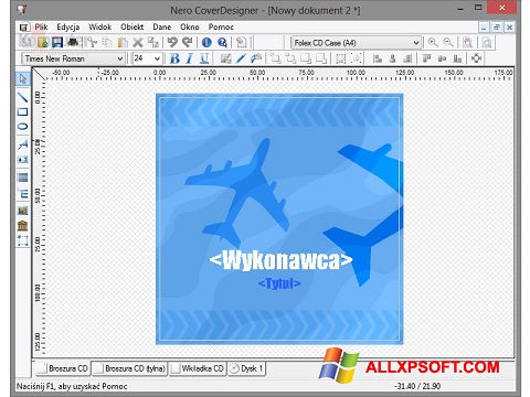 Στιγμιότυπο οθόνης Nero Cover Designer Windows XP