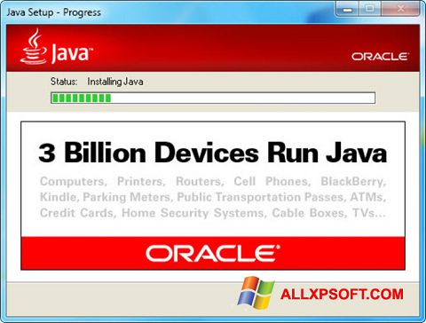 Στιγμιότυπο οθόνης Java Runtime Environment Windows XP