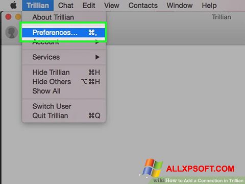 Στιγμιότυπο οθόνης Trillian Windows XP