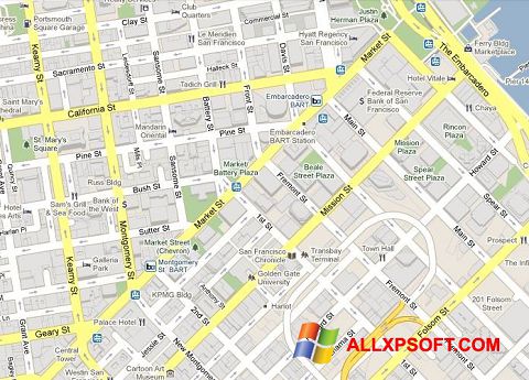 Στιγμιότυπο οθόνης Google Maps Windows XP