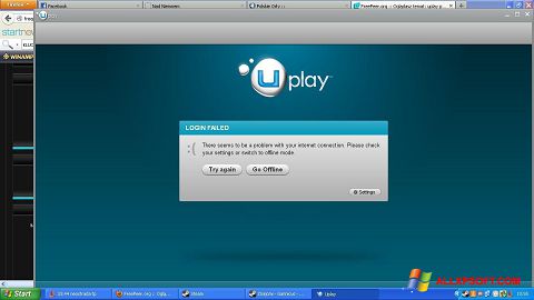 Στιγμιότυπο οθόνης Uplay Windows XP