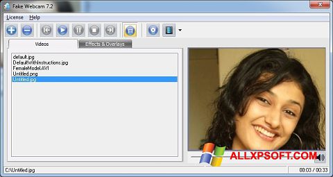 Στιγμιότυπο οθόνης Fake Webcam Windows XP