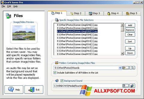 Στιγμιότυπο οθόνης VideoSaver Windows XP