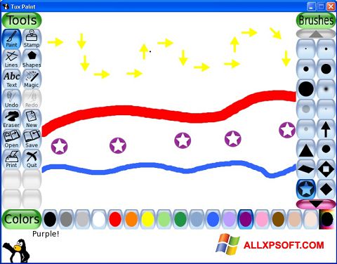 Στιγμιότυπο οθόνης Tux Paint Windows XP