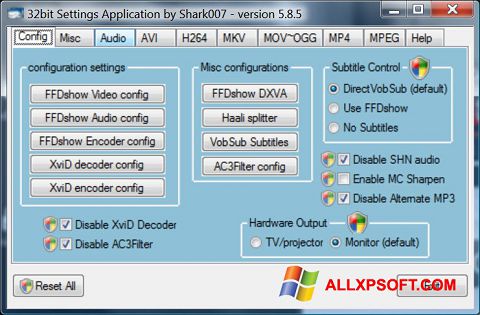 Στιγμιότυπο οθόνης Vista Codec Package Windows XP