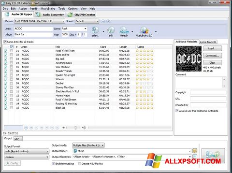 Στιγμιότυπο οθόνης Easy CD-DA Extractor Windows XP