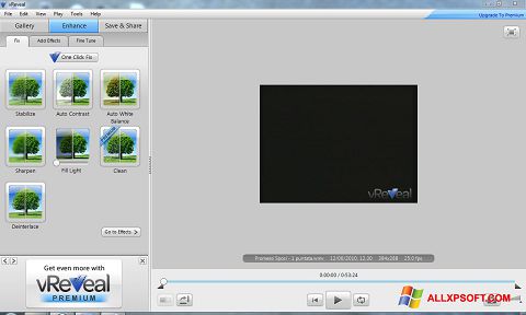 Στιγμιότυπο οθόνης vReveal Windows XP
