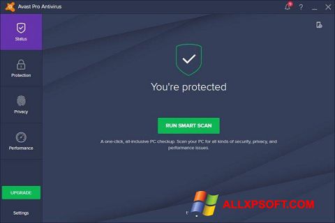 Στιγμιότυπο οθόνης Avast! Pro Antivirus Windows XP