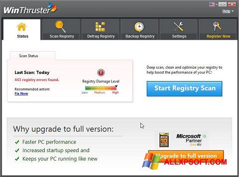 Στιγμιότυπο οθόνης WinThruster Windows XP
