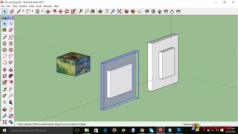Στιγμιότυπο οθόνης SketchUp Make Windows XP