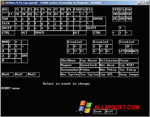 Στιγμιότυπο οθόνης DOSBox Windows XP