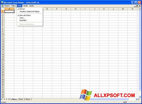 Στιγμιότυπο οθόνης Excel Viewer Windows XP