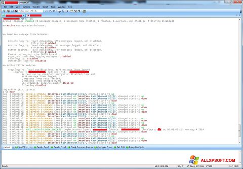 Στιγμιότυπο οθόνης SecureCRT Windows XP