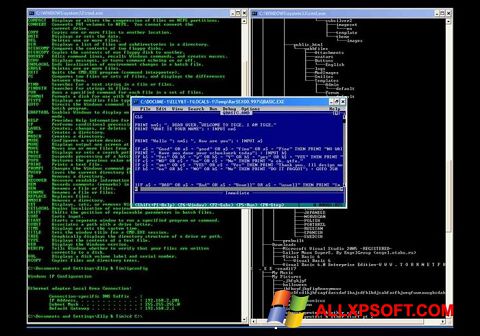 Στιγμιότυπο οθόνης QBasic Windows XP