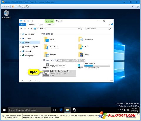 Στιγμιότυπο οθόνης Virtual CD Windows XP
